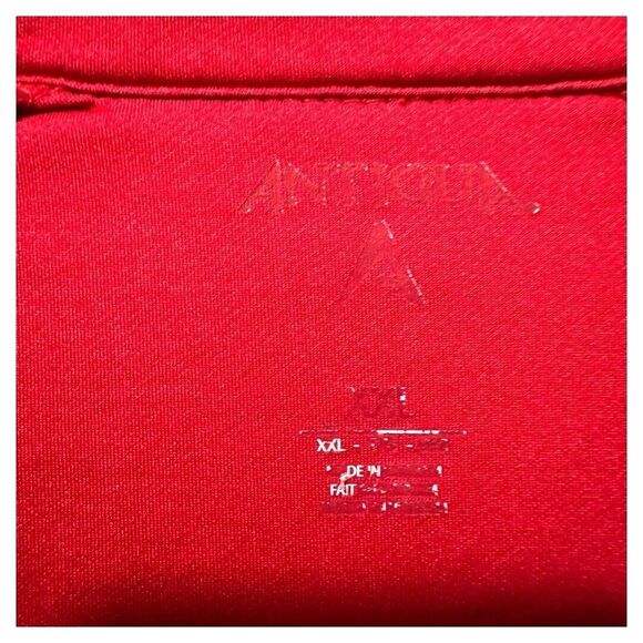 Antigua Mens  1/4 Zip Pullover red size‎ XXL - Picture 3 of 4
